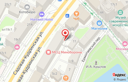 Первый Часовой Ломбард на Садовой-Кудринской улице на карте