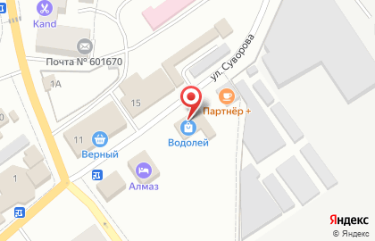 Магазин Водолей во Владимире на карте