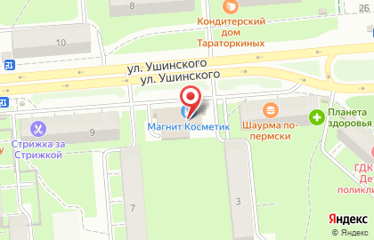 Супермаркет Монетка в Мотовилихинском районе на карте