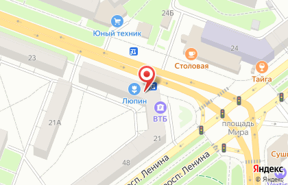 Ярославский филиал Банкомат, Банк ВТБ 24 на Угличской улице, 21 на карте