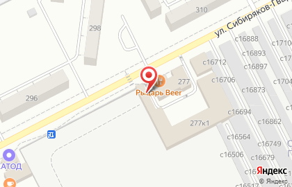 Магазин разливных напитков Крюгер на улице Сибиряков-Гвардейцев на карте