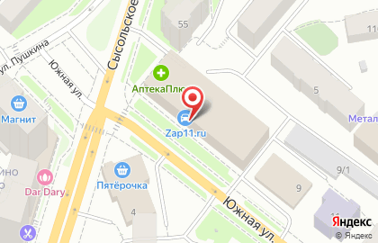 Магазин Detali11.ru на Южной улице на карте