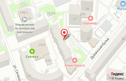 Монтажная компания Метаком на Дуванском бульваре на карте