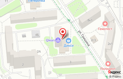 Сервисный центр по ремонту цифровой техники АС+ на улице Гришина на карте
