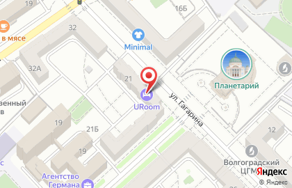 Мини-отель URoom на карте