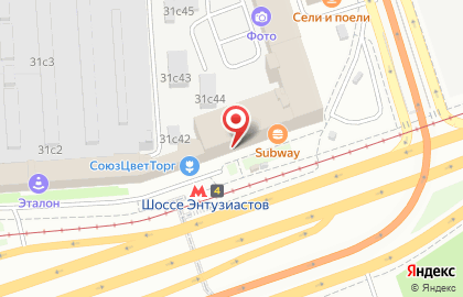 Терминал СберБанк на шоссе Энтузиастов, 31 стр 39 на карте
