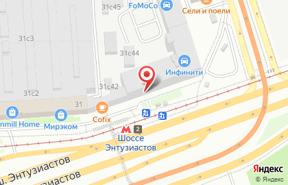 Служба курьерской доставки СберЛогистика на шоссе Энтузиастов на карте