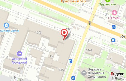 Банкомат Новобанк на Большой Московской улице на карте