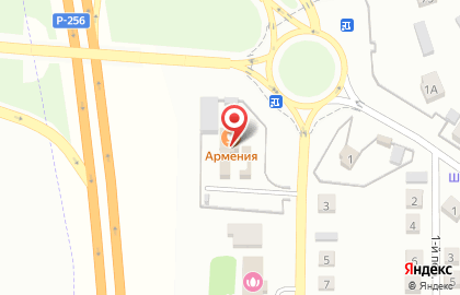 Кафе Армения в Барнауле на карте
