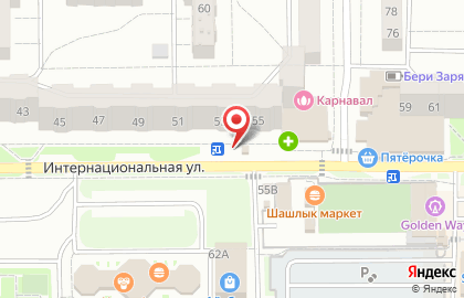 Пресса на Интернациональной улице на карте