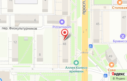 Магазин тканей и текстиля для дома Фантазия на проспекте Автозаводцев на карте
