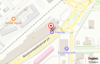 Магазин велосипедов Freeride на Железнодорожной улице на карте