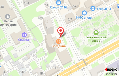 Ресторан Богданна на карте