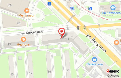 Супермаркет Магнит в Новосибирске на карте