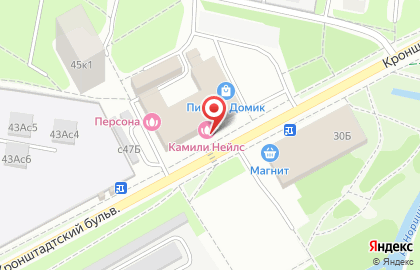 Магазин корейских салатов на Кронштадтском бульваре на карте
