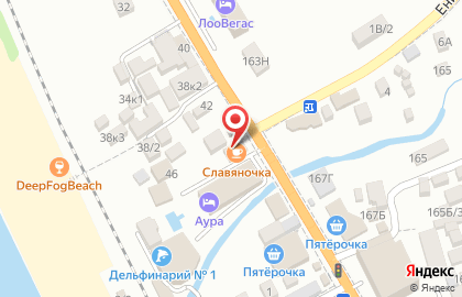 Столовая Славяночка на улице Декабристов на карте