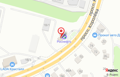 АЗС Роснефть на проспекте Королёва на карте