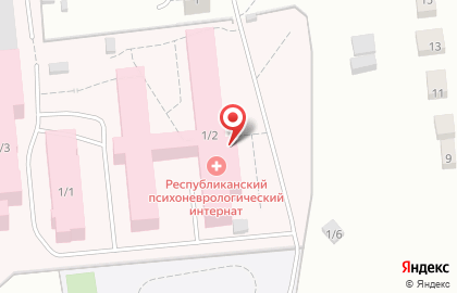 Государственное бюджетное учреждение Республики Коми «Республиканский Сыктывкарский психоневрологический интернат» на карте
