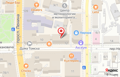 ТУСУР, Томский государственный университет систем управления и радиоэлектроники на карте