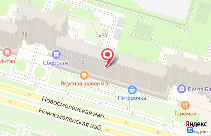 7 Шагов на Новосмоленской набережной на карте