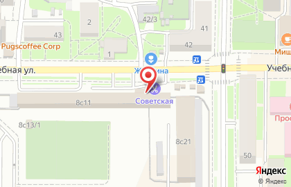 Парикмахерская Советская на Учебной улице на карте
