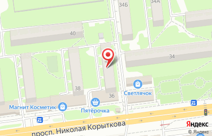 Апельсин на проспекте Николая Корыткова на карте