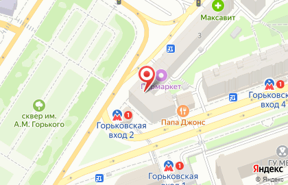 Пекарня Хлебница на улице Максима Горького на карте