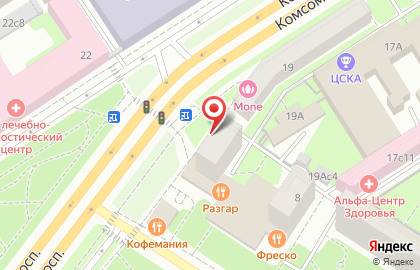 Ресторан Бавариус на Фрунзенской на карте