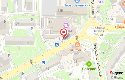 Магазин разливного пива Адмирал на Океанском проспекте на карте