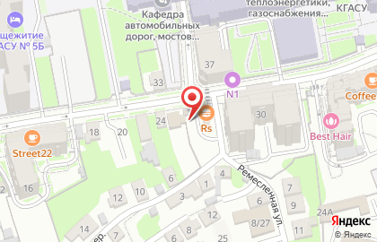 Продуктовый магазин в Казани на карте