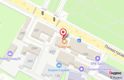 Полюстровский, 28 на карте