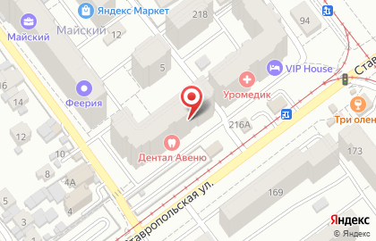 Частный детский сад Богатырь-Батыр на Ставропольской улице на карте