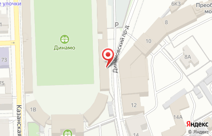 Каток Динамо на Московской улице на карте