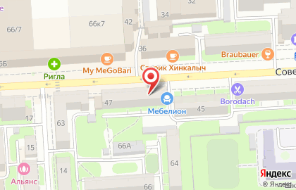 Магазин рыболовных принадлежностей Турист на Советской улице на карте