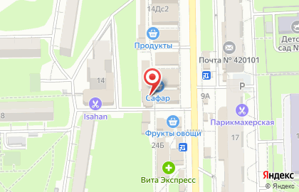Продовольственный магазин на улице Хусаина Мавлютова на карте
