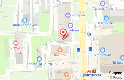 Киоск фастфудной продукции на Щёлковской на карте