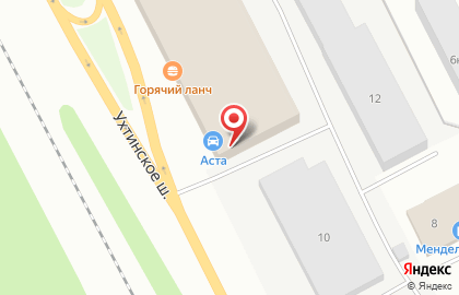 Магазин автозапчастей Аста в Сыктывкаре на карте
