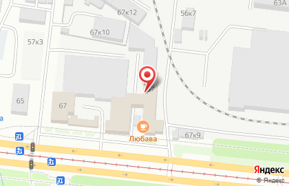 Кафе Любава в Новосибирске на карте