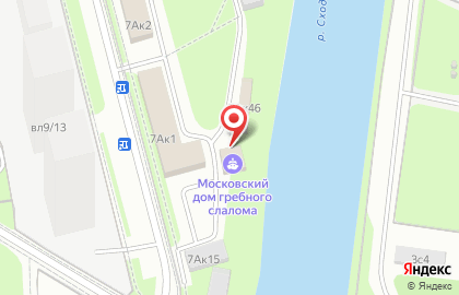 Федерация гребного слалома г. Москвы в Строительном проезде на карте