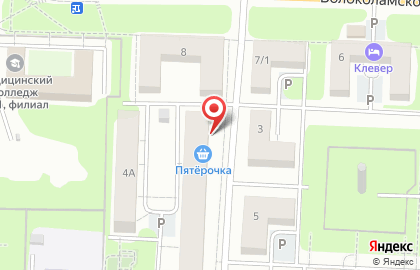 Супермаркет Пятёрочка в Москве на карте
