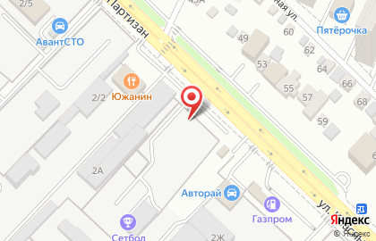 Торговая компания Металлобаза №1 на улице Красных Партизан на карте