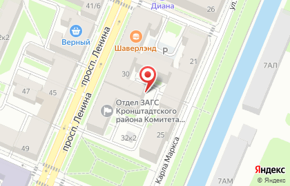 Северный Радиотрансляционный Узел г. Кронштадта, Филиал на карте