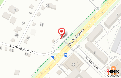 Автостоянка на ул. Покровского, 16а на карте