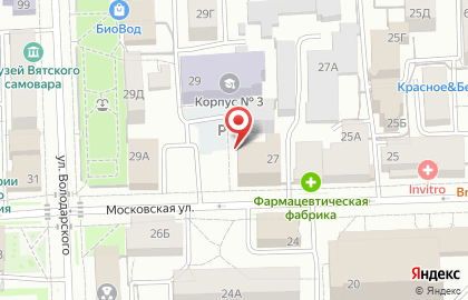 Управление Федеральной службы государственной регистрации, кадастра и картографии по Кировской области в Кирове на карте