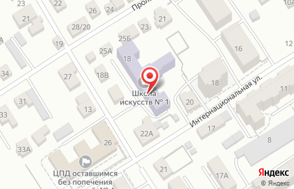 Барнаульская детская школа искусств №1 в переулке Некрасова на карте