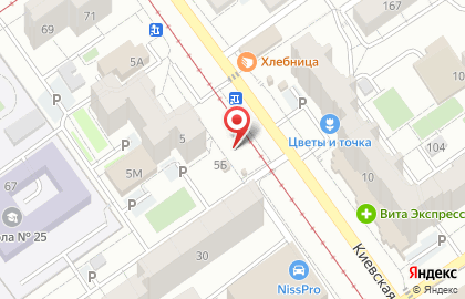 Магазин овощей и фруктов в Железнодорожном районе на карте