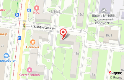 Киоск по продаже мороженого, район Южное Тушино на Сходненской улице на карте