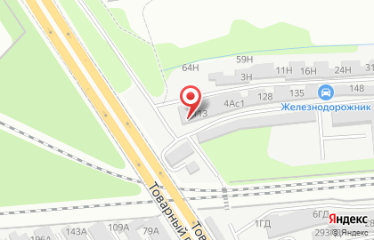Гаражный кооператив Железнодорожник в Правобережном районе на карте