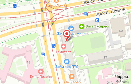 Банкомат Хоум Кредит энд Финанс Банк, представительство в г. Екатеринбурге на Московской улице на карте