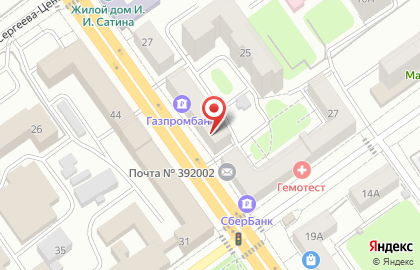 Газпромбанк в Тамбове на карте